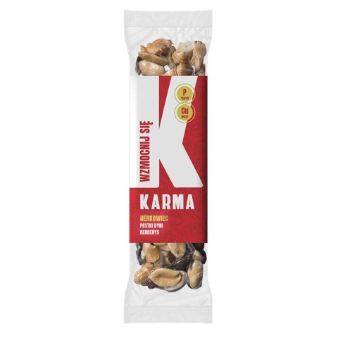 Baton "WZMOCNIJ SIĘ" - nerkowiec, jabłko, berberys - baton Karma, 40g Baton "WZMOCNIJ SIĘ" - nerkowiec, jabłko, berberys - baton Karma, 40g