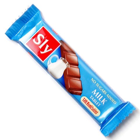 Baton mleczna czekolada, bez dodatku cukru Sly Nutritia 25g Baton mleczna czekolada, bez dodatku cukru Sly Nutritia 25g