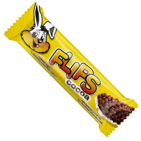 Baton zbożowy kakao Flips 25g Baton zbożowy kakao Flips 25g