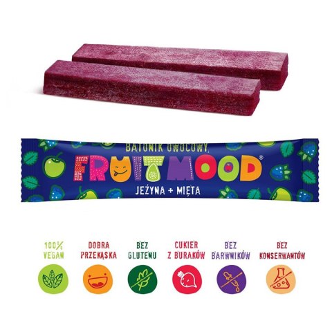 Batonik owocowy - jeżyna i mięta Fruit Mood, 20g Batonik owocowy - jeżyna i mięta Fruit Mood, 20g