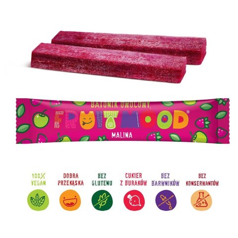 Batonik owocowy - malina Fruit Mood 20g Batonik owocowy - malina Fruit Mood 20g