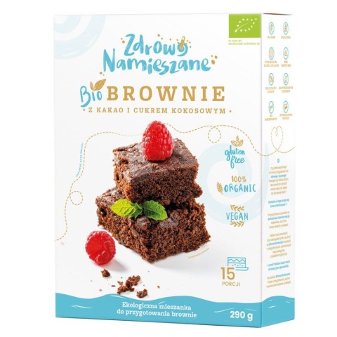 Brownie z kakao i cukrem kokosowym Zdrowo Namieszane BIO, 290g, Brownie z kakao i cukrem kokosowym Zdrowo Namieszane BIO, 290g,