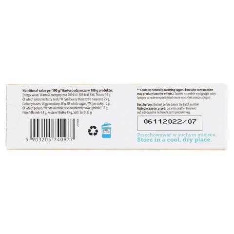 Czekoladowy baton mleczny bez dodatku cukru Super Fudgio BIO 40g Czekoladowy baton mleczny bez dodatku cukru Super Fudgio BIO 40g
