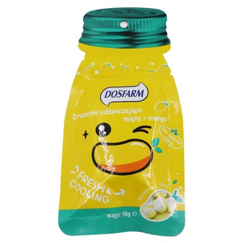 Drażetki odświeżające mięta + mango Dosfarm 16g Drażetki odświeżające mięta + mango Dosfarm 16g