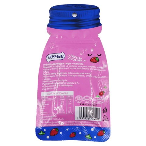 Drażetki odświeżające mięta + truskawka Dosfarm 16g Drażetki odświeżające mięta + truskawka Dosfarm 16g