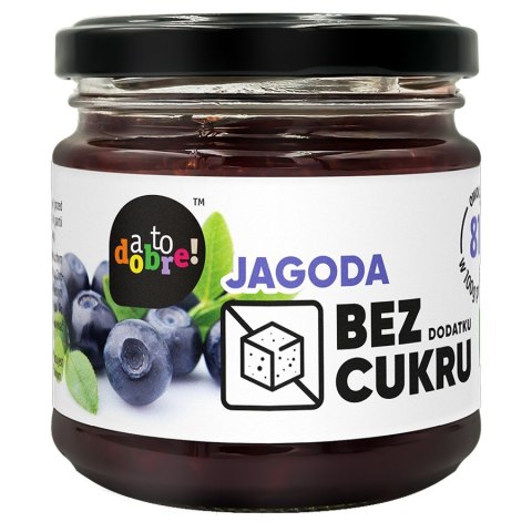 Jagoda bez dodatku cukru o konsystencji konfitury A To Dobre!, 195g Jagoda bez dodatku cukru o konsystencji konfitury A To Dobre!, 195g