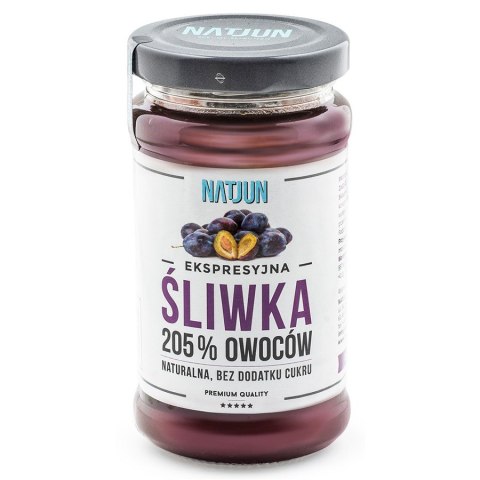 Konfitura śliwka bez dodatku cukru 205% owoców Natjun, 220g Konfitura śliwka bez dodatku cukru 205% owoców Natjun, 220g