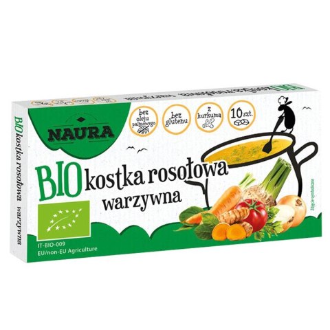 Kostka rosołowa warzywna Naura BIO, 100g Kostka rosołowa warzywna Naura BIO, 100g