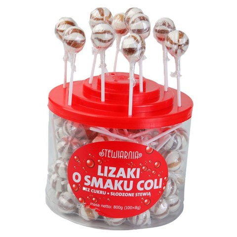 Lizaki o smaku coli bez cukru 800g Lizaki o smaku coli bez cukru 800g