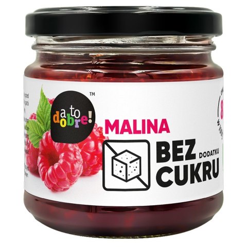 Malina bez dodatku cukru o konsystencji konfitury A To Dobre!, 195g Malina bez dodatku cukru o konsystencji konfitury A To Dobre!, 195g