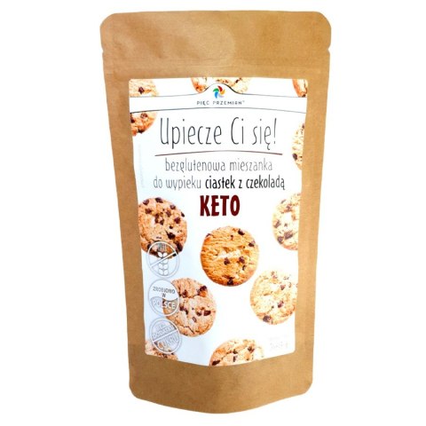 Mieszanka na keto ciastka z czekoladą Pięć Przemian, 365 g Mieszanka na keto ciastka z czekoladą Pięć Przemian, 365 g
