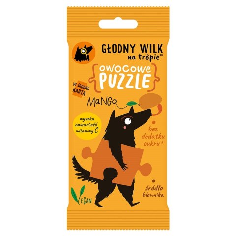 Owocowe puzzle żelki z naturalną witaminą C - mango Głodny Wilk 20g Owocowe puzzle żelki z naturalną witaminą C - mango Głodny Wilk 20g