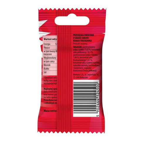 Przekąska owocowa o smaku jabłko-banan-truskawka Bunny Ninja, 15g Przekąska owocowa o smaku jabłko-banan-truskawka Bunny Ninja, 15g