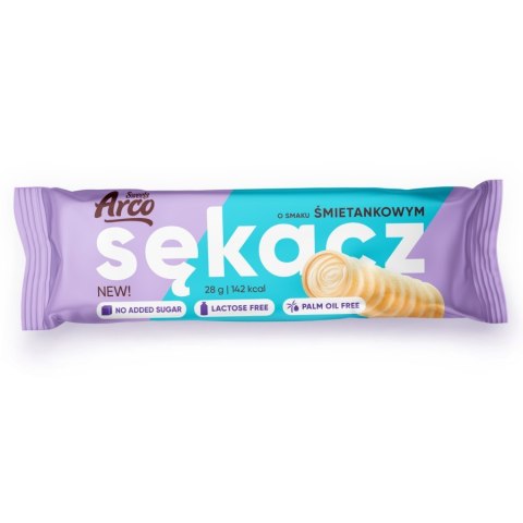 Sękacz o smaku śmietankowym bez dodatku cukru, bez laktozy Arco Sweets 28g Sękacz o smaku śmietankowym bez dodatku cukru, bez laktozy Arco Sweets 28g