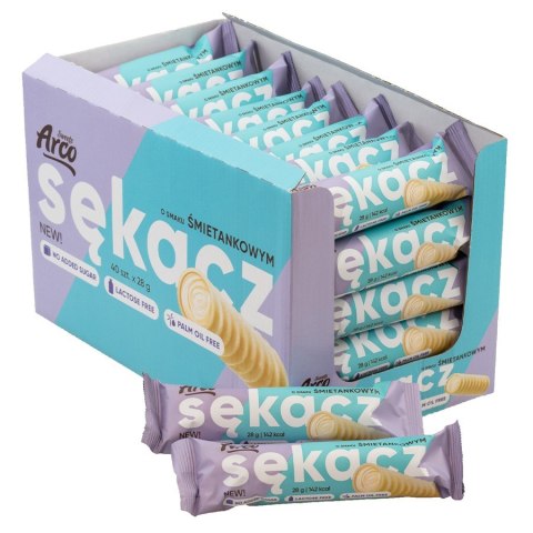 Sękacz o smaku śmietankowym bez dodatku cukru, bez laktozy Arco Sweets 28g Sękacz o smaku śmietankowym bez dodatku cukru, bez laktozy Arco Sweets 28g