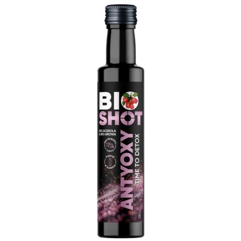 Shot "Antyoxy" XXL z aceroli i aronii A to dobre! BIO, 250ml Shot "Antyoxy" XXL z aceroli i aronii A to dobre! BIO, 250ml