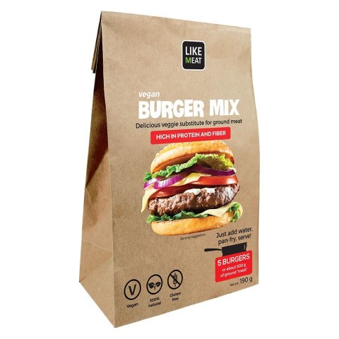 Vegan Burger Mix roślinny zamiennik mięsa Cultured Foods 200g Vegan Burger Mix roślinny zamiennik mięsa Cultured Foods 200g
