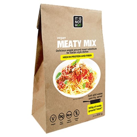 Vegan Meaty Mix roślinny zamiennik mięsa Cultured Foods 200g Vegan Meaty Mix roślinny zamiennik mięsa Cultured Foods 200g