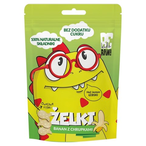 Żelki banan z chrupkami BeRaw Kids, 35g Żelki banan z chrupkami BeRaw Kids, 35g