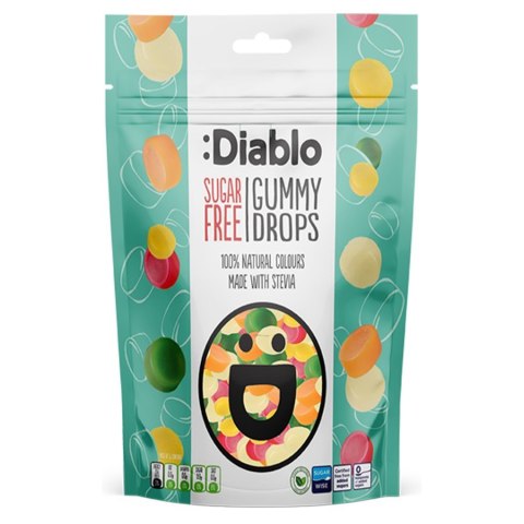 Żelki dropsy bez cukru Diablo, 75g Żelki dropsy bez cukru Diablo, 75g