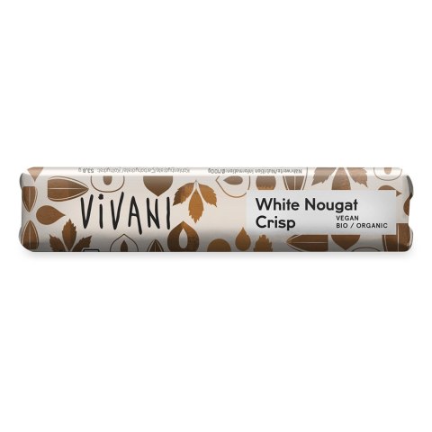 BATON NUGATOWY Z KROKANTEM Z ORZECHÓW LASKOWYCH (NA NAPOJU RYŻOWYM) BIO 35 g - VIVANI BATON NUGATOWY Z KROKANTEM Z ORZECHÓW LASKOWYCH (NA NAPOJU RYŻOWYM) BIO 35 g - VIVANI