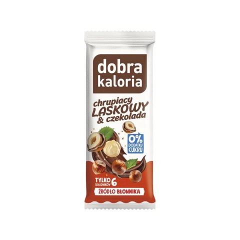 Baton orzech laskowy Dobra Kaloria, 35g Baton orzech laskowy Dobra Kaloria, 35g