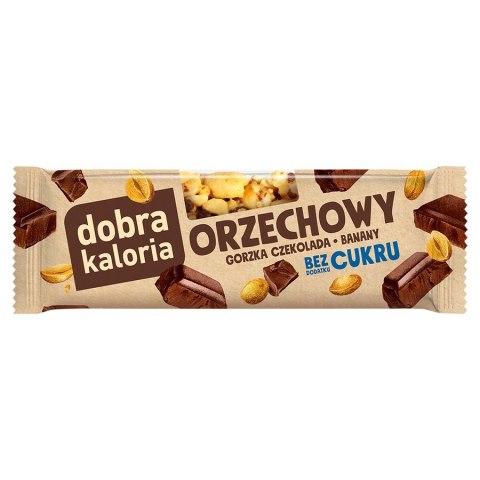 Baton orzechowy - gorzka czekolada Dobra Kaloria, 30g Baton orzechowy - gorzka czekolada Dobra Kaloria, 30g
