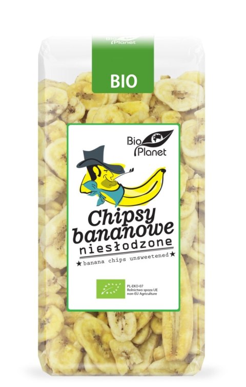 CHIPSY BANANOWE NIESŁODZONE BIO 150 g - BIO PLANET CHIPSY BANANOWE NIESŁODZONE BIO 150 g - BIO PLANET
