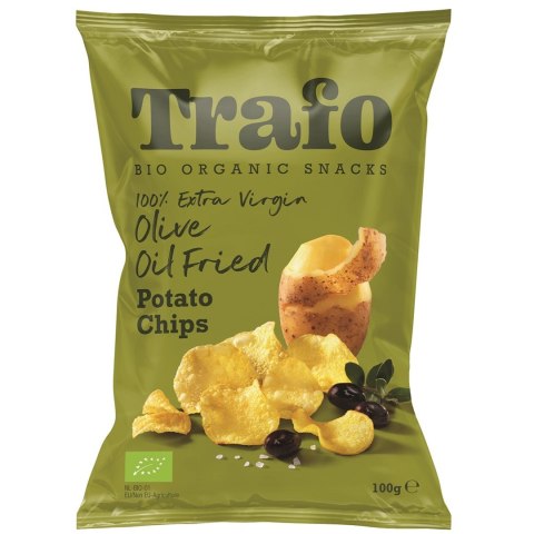 CHIPSY ZIEMNIACZANE SMAŻONE NA OLIWIE Z OLIWEK BIO 100 g - TRAFO CHIPSY ZIEMNIACZANE SMAŻONE NA OLIWIE Z OLIWEK BIO 100 g - TRAFO