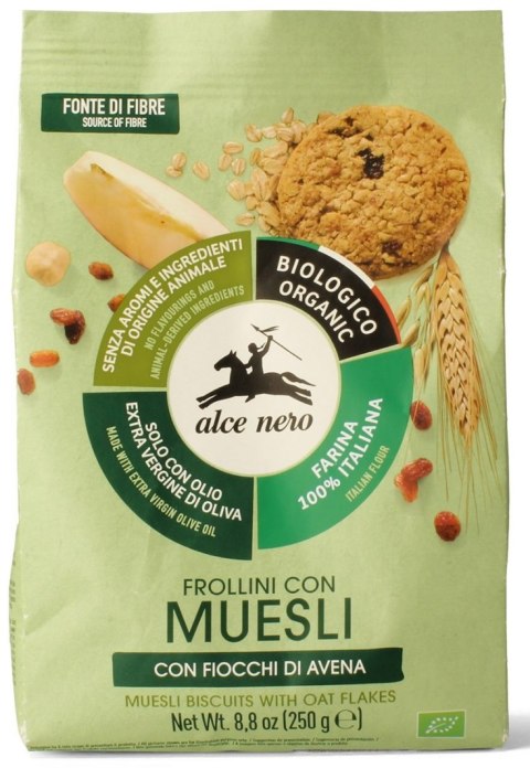 CIASTKA MUSLI BIO 250 g - ALCE NERO CIASTKA MUSLI BIO 250 g - ALCE NERO