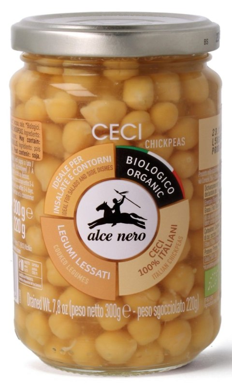 CIECIERZYCA W ZALEWIE BIO 300 g (220 g) - ALCE NERO CIECIERZYCA W ZALEWIE BIO 300 g (220 g) - ALCE NERO