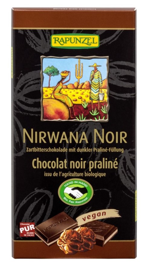 CZEKOLADA GORZKA Z NADZIENIEM TRUFLOWYM NIRWANA BIO 100 g - RAPUNZEL CZEKOLADA GORZKA Z NADZIENIEM TRUFLOWYM NIRWANA BIO 100 g - RAPUNZEL