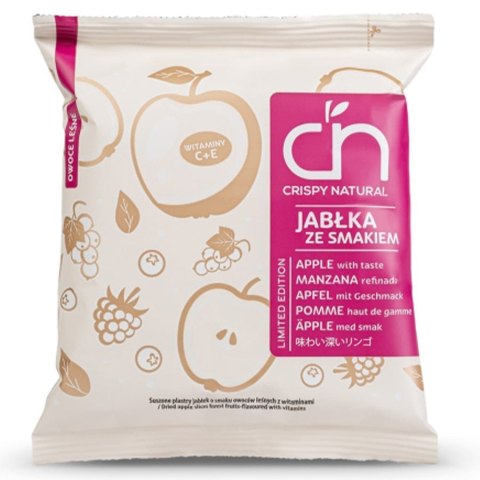Chipsy z jabłka o smaku owoców leśnych z witaminami Crispy Natural, 18 g Chipsy z jabłka o smaku owoców leśnych z witaminami Crispy Natural, 18 g