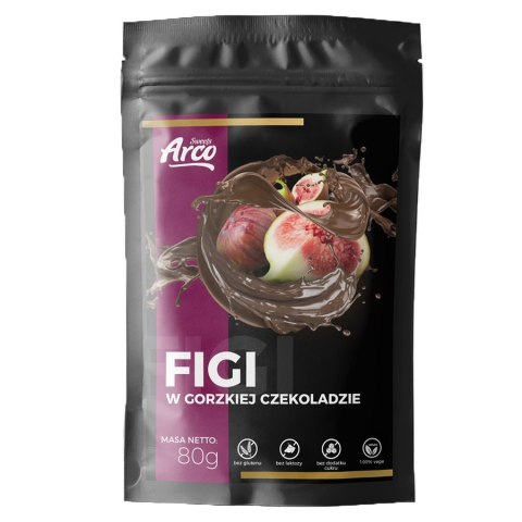 Figi w czekoladzie bez cukru Arco Sweets, 80g Figi w czekoladzie bez cukru Arco Sweets, 80g