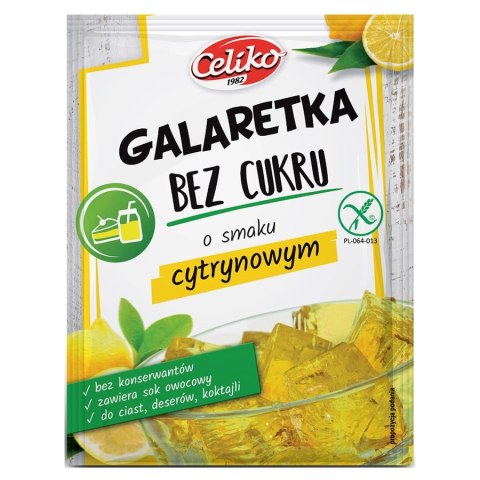 Galaretka bez cukru cytrynowa bez glutenu Celiko 14g Galaretka bez cukru cytrynowa bez glutenu Celiko 14g
