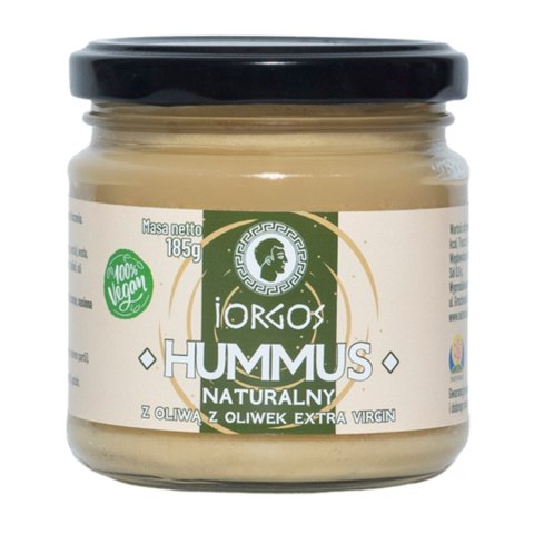 Hummus naturalny z oliwą z oliwek Iorgos, 185g Hummus naturalny z oliwą z oliwek Iorgos, 185g