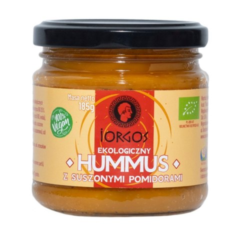 Hummus z suszonymi pomidorami Iorgos EKO, 185g Hummus z suszonymi pomidorami Iorgos EKO, 185g