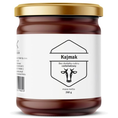 Kajmak bez dodatku cukru czekoladowy Polder, 260g Kajmak bez dodatku cukru czekoladowy Polder, 260g