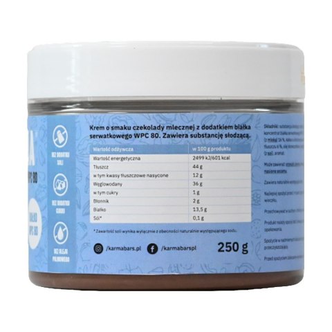 Krem COCOA AND MILK Karma, 250g Krem COCOA AND MILK Karma, 250g