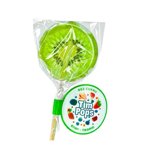 Lizak o smaku kiwi - tropik bez dodatku cukru, 18g Lizak o smaku kiwi - tropik bez dodatku cukru, 18g