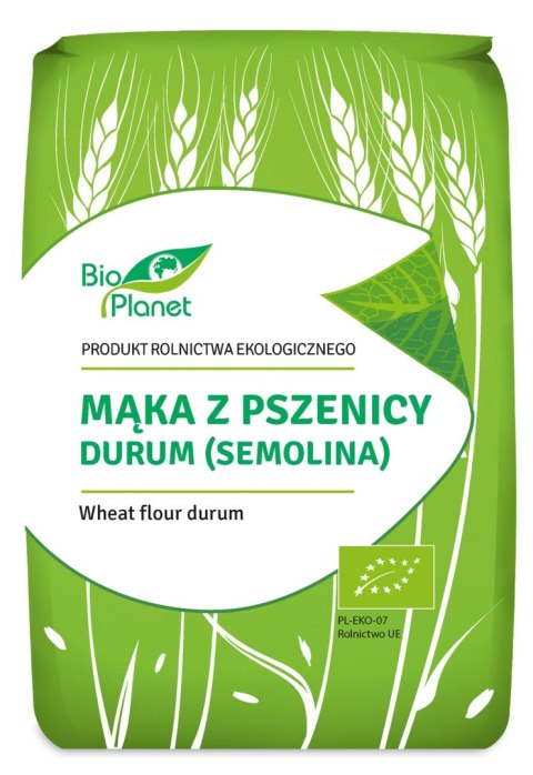MĄKA Z PSZENICY DURUM (SEMOLINA) BIO 1 kg - BIO PLANET MĄKA Z PSZENICY DURUM (SEMOLINA) BIO 1 kg - BIO PLANET