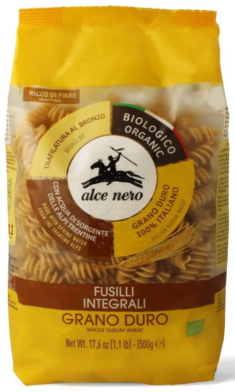 MAKARON (SEMOLINOWY RAZOWY) FUSILLI BIO 500 g - ALCE NERO MAKARON (SEMOLINOWY RAZOWY) FUSILLI BIO 500 g - ALCE NERO