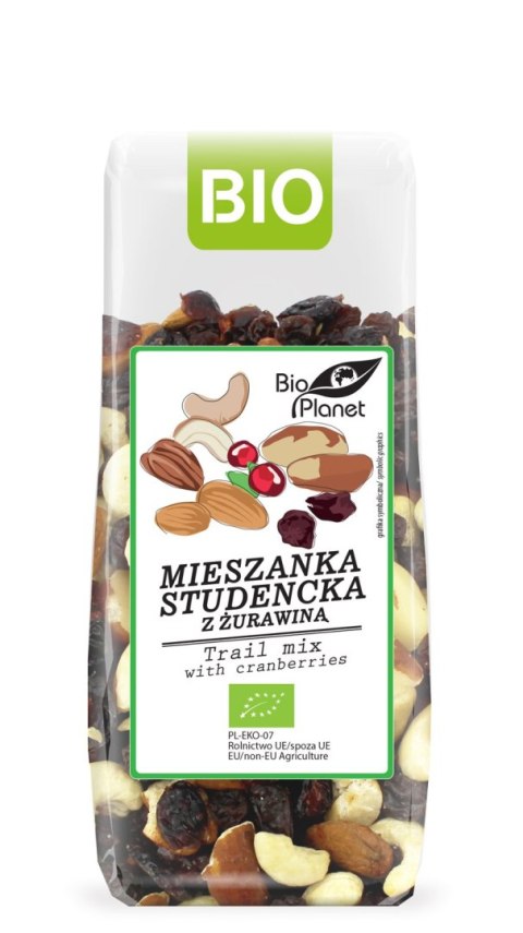 MIESZANKA STUDENCKA Z ŻURAWINĄ BIO 150 g - BIO PLANET MIESZANKA STUDENCKA Z ŻURAWINĄ BIO 150 g - BIO PLANET
