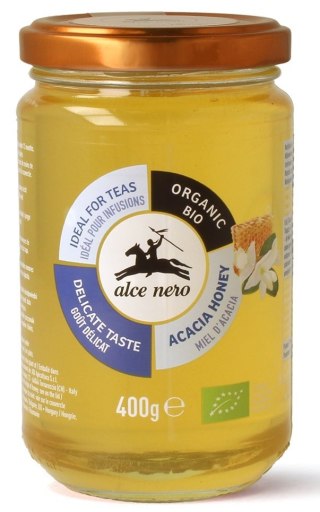 MIÓD NEKTAROWY AKACJOWY BIO 400 g - ALCE NERO