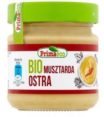 MUSZTARDA OSTRA BIO 170 g - PRIMAVIKA (PRIMAECO) MUSZTARDA OSTRA BIO 170 g - PRIMAVIKA (PRIMAECO)