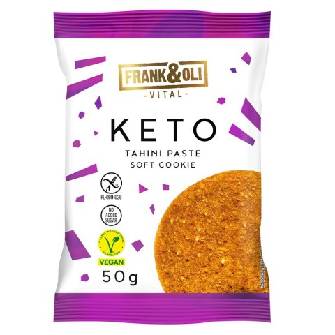 Miękkie ciasteczko z pastą sezamową Tahini Frank&Oli, 50g Miękkie ciasteczko z pastą sezamową Tahini Frank&Oli, 50g