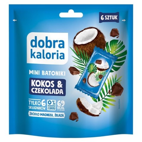 Minibatoniki - kokos & czekolada Dobra Kaloria, 102g Minibatoniki - kokos & czekolada Dobra Kaloria, 102g