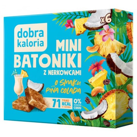 Minibatoniki z nerkowców - pina colada Dobra Kaloria, 102g Minibatoniki z nerkowców - pina colada Dobra Kaloria, 102g
