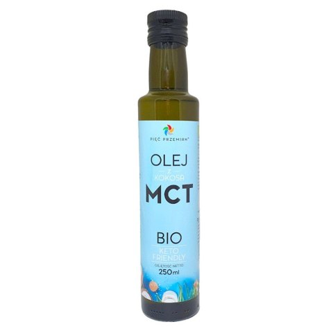 Olej MCT z kokosa BIO Pięć Przemian, 250 ml Olej MCT z kokosa BIO Pięć Przemian, 250 ml