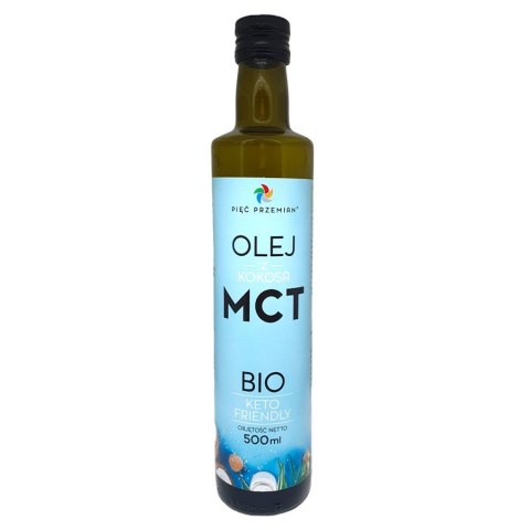 Olej MCT z kokosa BIO Pięć Przemian, 500 ml Olej MCT z kokosa BIO Pięć Przemian, 500 ml